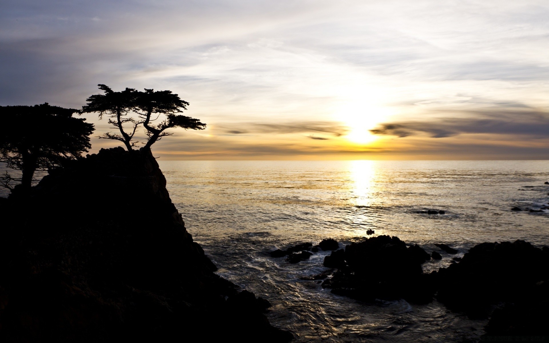 mer et océan coucher de soleil aube soir crépuscule eau soleil plage mer paysage océan silhouette rétro-éclairé mer ciel paysage nature