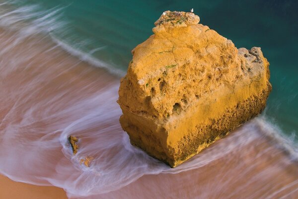 Прилив воды вышел из берегов моря