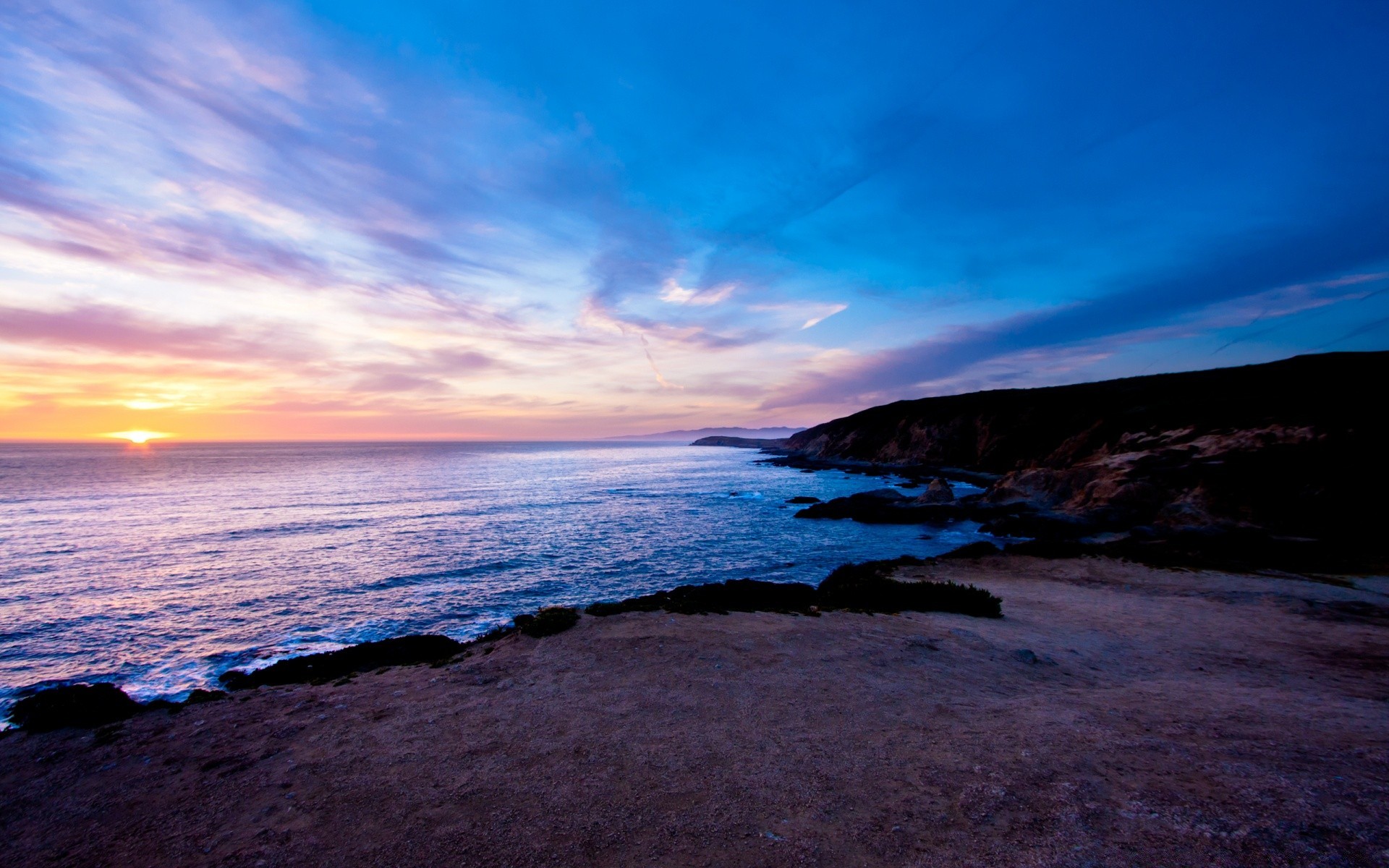 mer et océan coucher de soleil eau crépuscule plage mer océan soir mer paysage aube paysage ciel voyage soleil