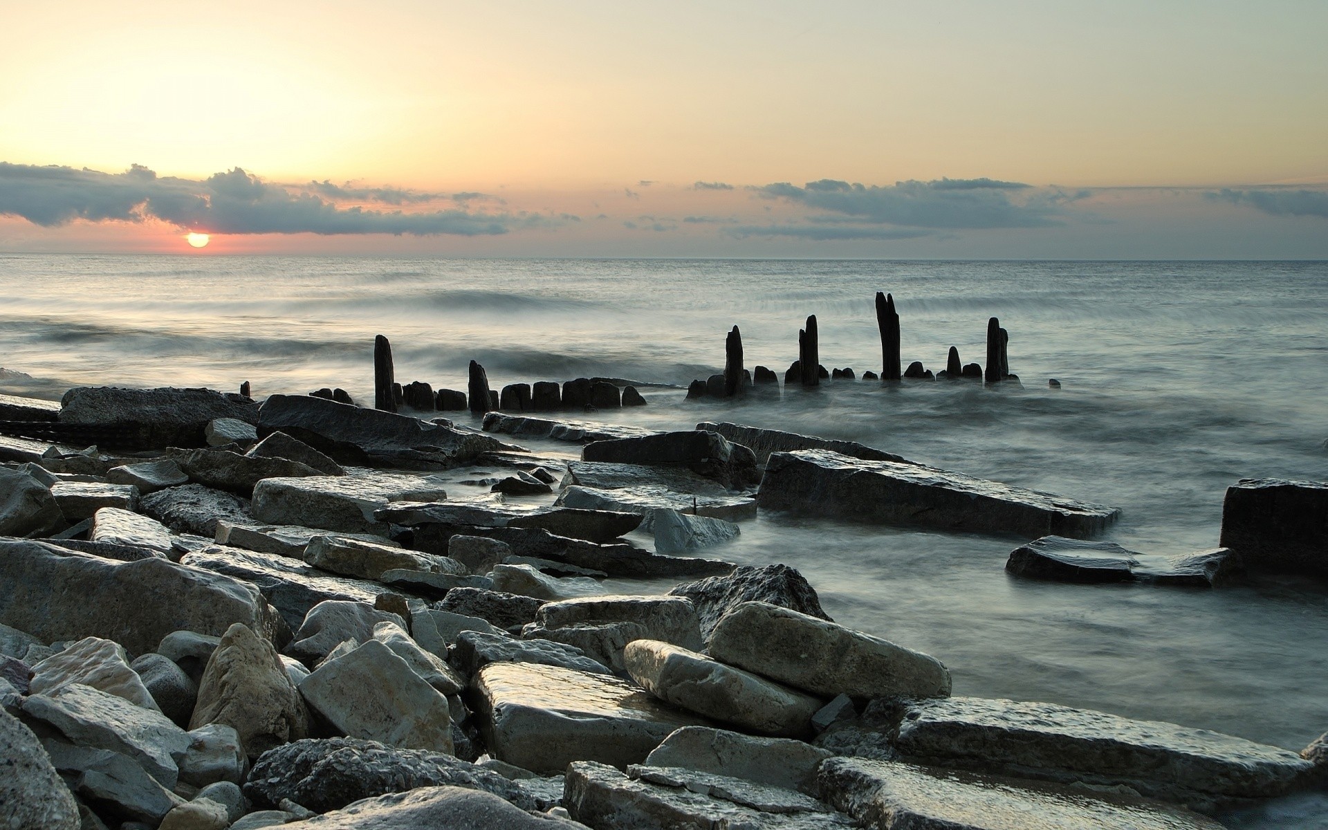 sea and ocean water sea beach seashore ocean sunset sky rock dawn dusk evening travel outdoors landscape seascape nature sun surf