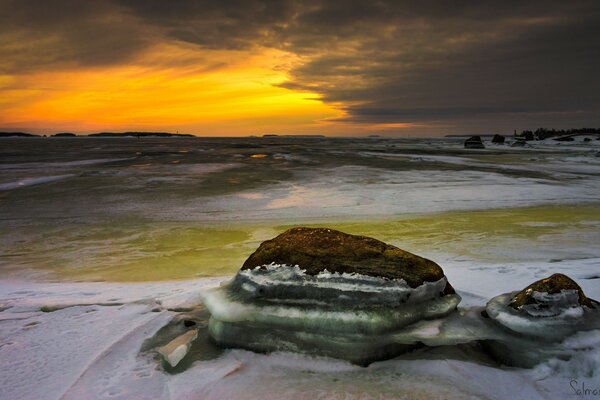 Sonnenuntergang am Meer