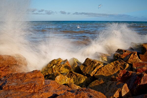 Éclabousser la vague d exposition prolongée