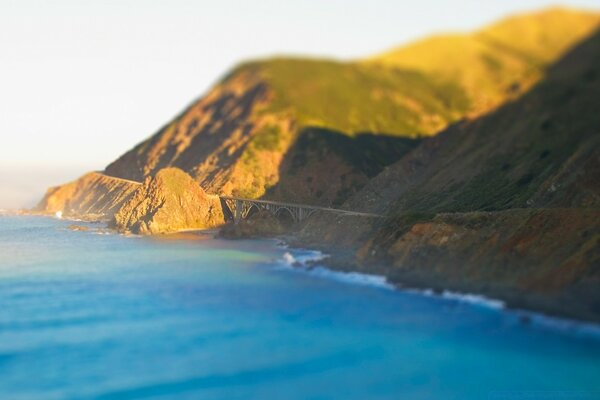 Coastal slope road crossings