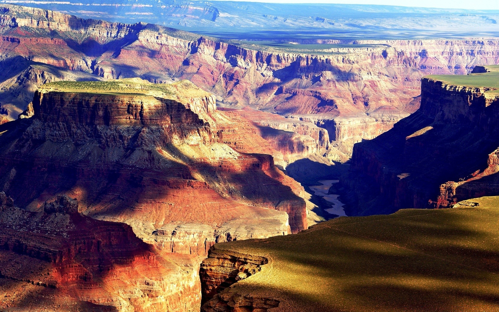 desert canyon landscape geology scenic outdoors rock travel nature sandstone erosion park grand valley water geological formation sunset mountain sky