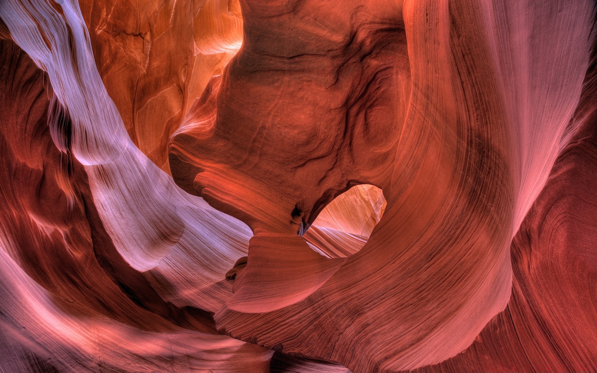 deserto antílope canyon abstrato borrão arte arenito surreal textura entalhe chama vórtice erosão geologia borrar papel de parede listra padrão