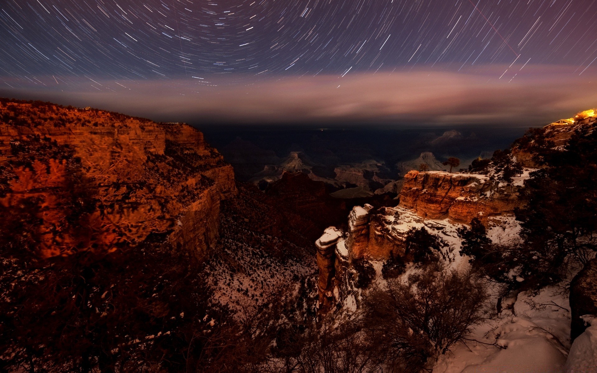 Canyon Night Photo Phone wallpapers