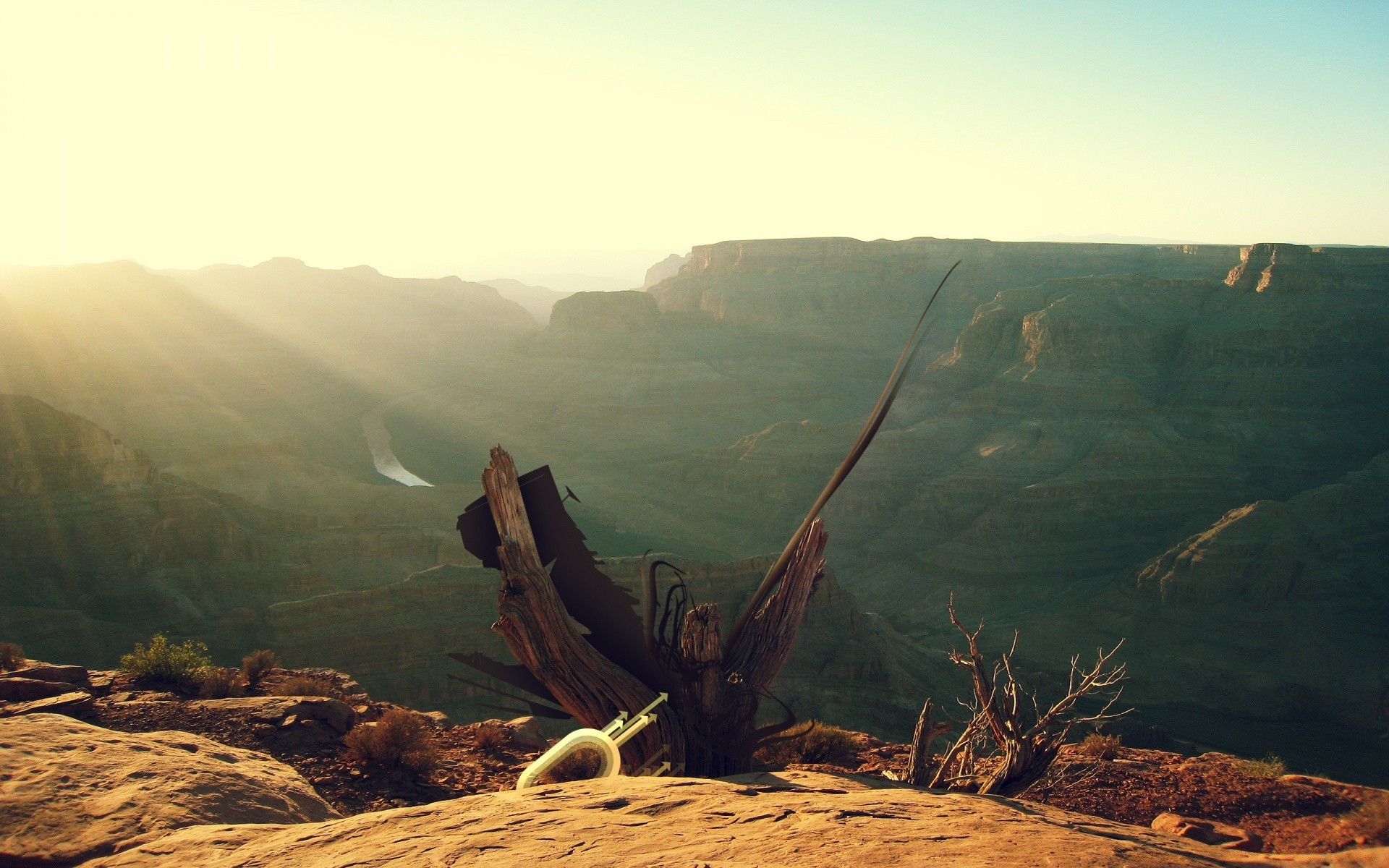 desert landscape mountain dawn hill valley travel sunset outdoors nature sky rock scenic fog evening