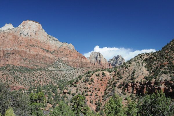 Deserto e montagne da qualche parte negli Stati Uniti