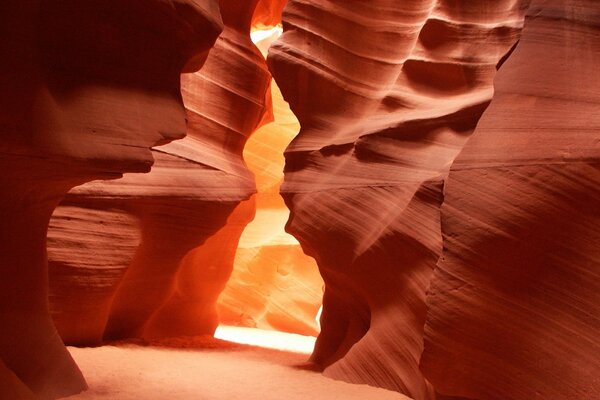 Ein sandiger Canyon fasziniert die Seele