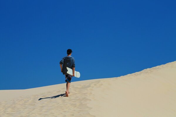 Viagem ao deserto duna de areia