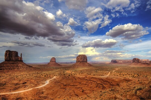 Sunset coolness in the hot desert