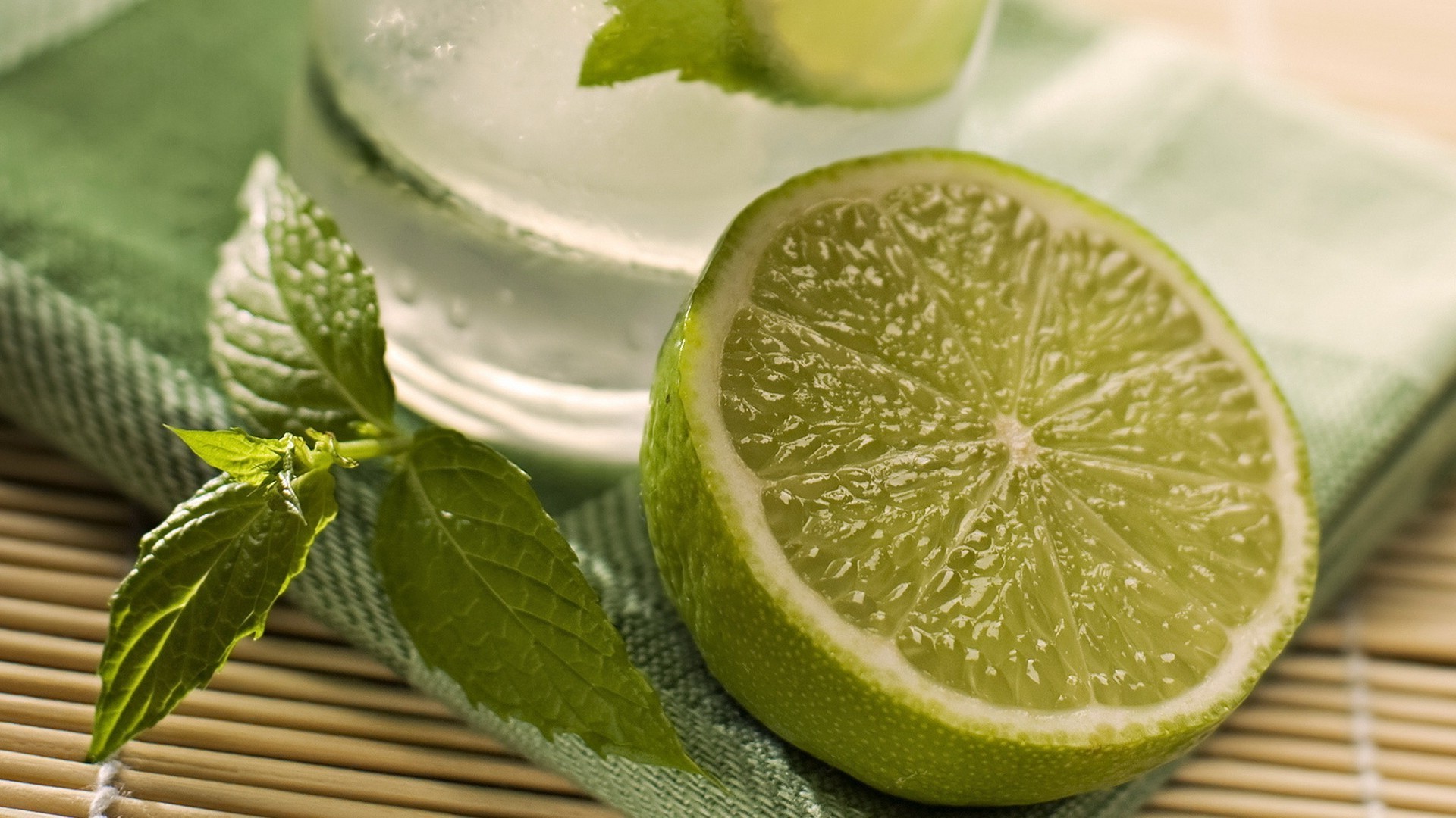 fruit leaf mint lemon juice health juicy tropical lime citrus food freshness