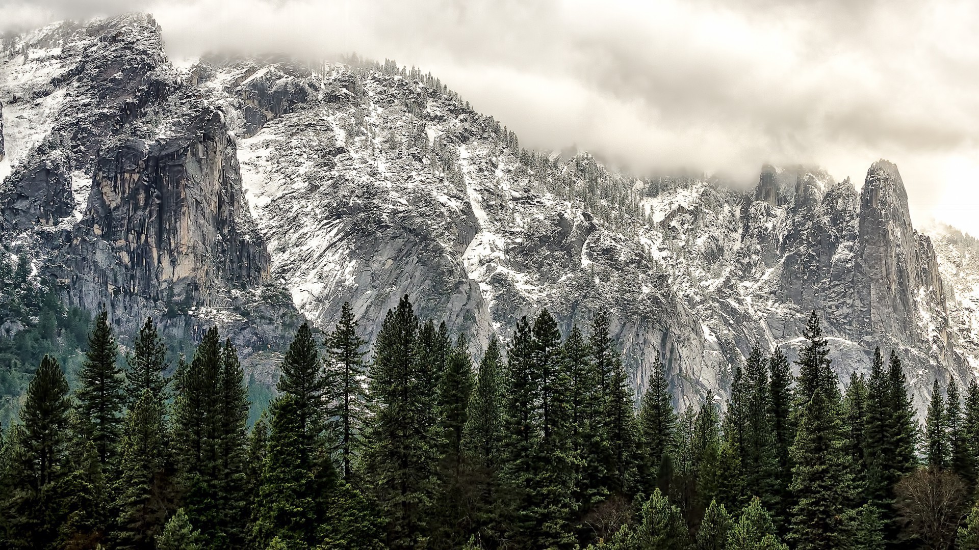 floresta neve montanhas madeira natureza paisagem inverno coníferas evergreen árvore ao ar livre viajar pico da montanha céu cênica frio névoa gelo alta selvagem