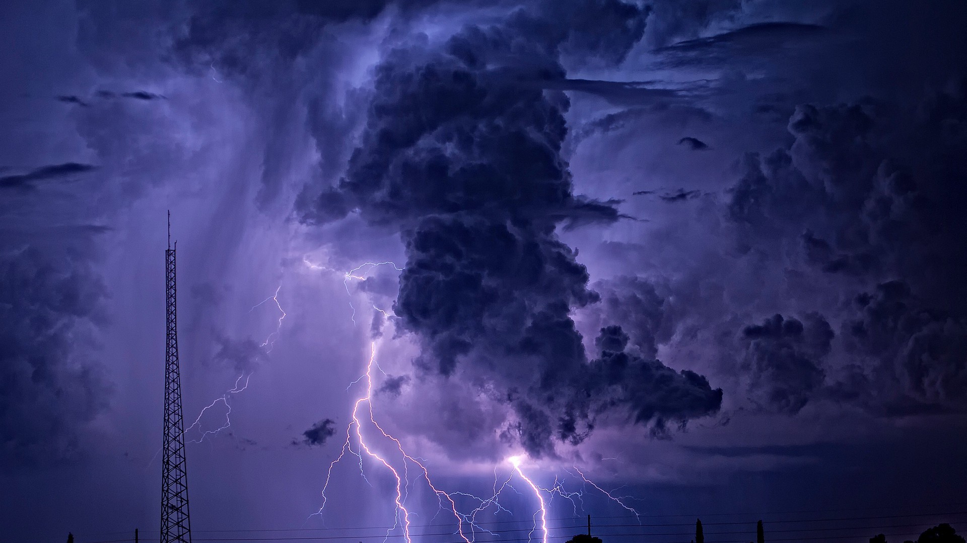 lightning sky weather evening sunset light storm outdoors nature landscape desktop daylight dark dusk fair weather travel meteorology sun