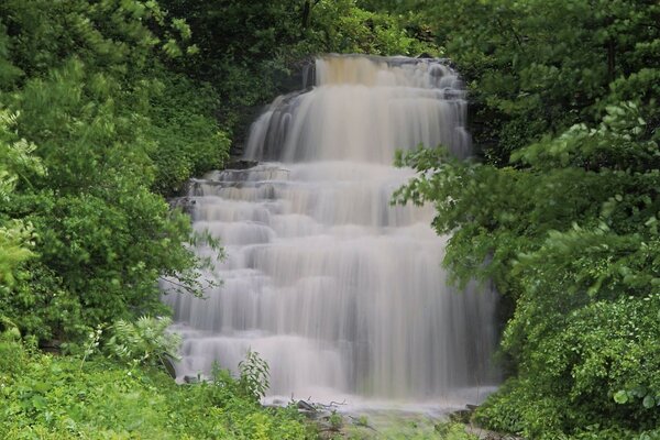 Nature cascade à l extérieur