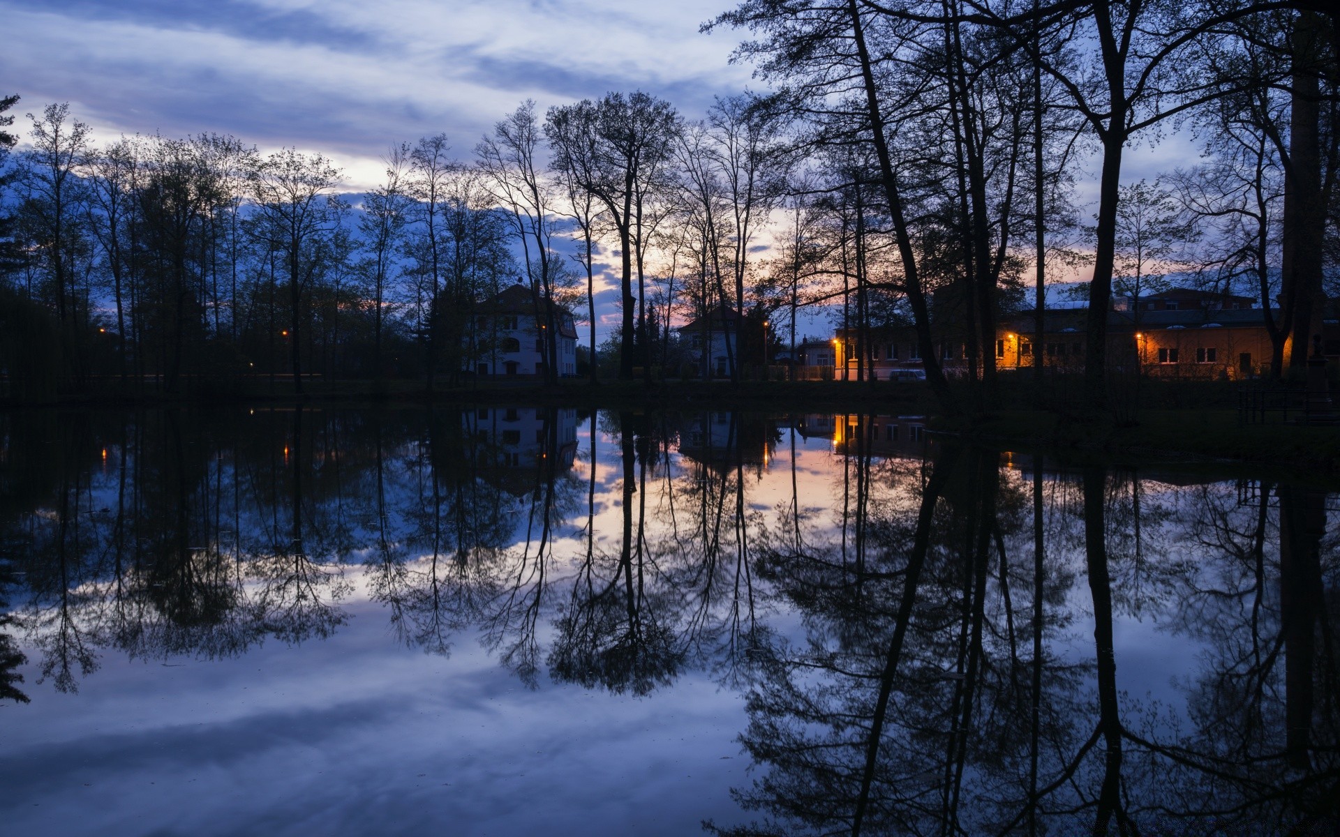 lake reflection water tree landscape wood winter nature river outdoors light season sky snow dawn cold scenic weather fall