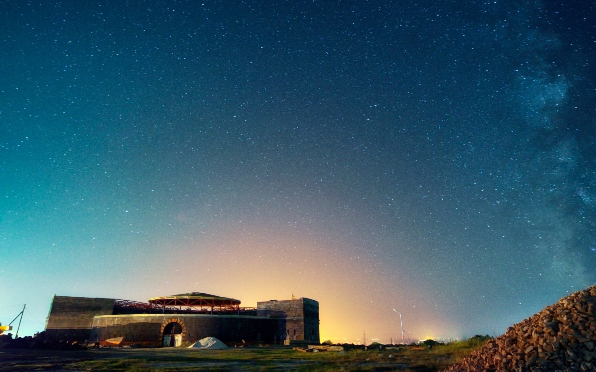 landschaft mond himmel astronomie sternwarte landschaft im freien abend raum reisen sonnenuntergang dämmerung dunkel licht sonne galaxie natur winter dämmerung vollmond