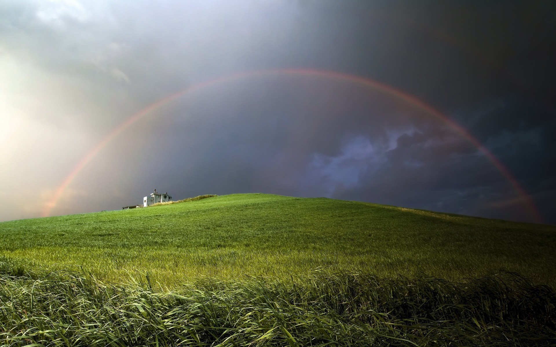 paisaje arco iris paisaje lluvia agricultura tiempo tormenta heno granja hierba campo medio ambiente cielo pastizales nube campo pastizales naturaleza pintoresco tierras cultivadas