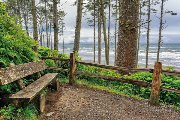 Mirador con vistas al río escarpado