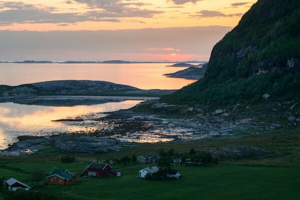 Fond avec la mer. Beau paysage