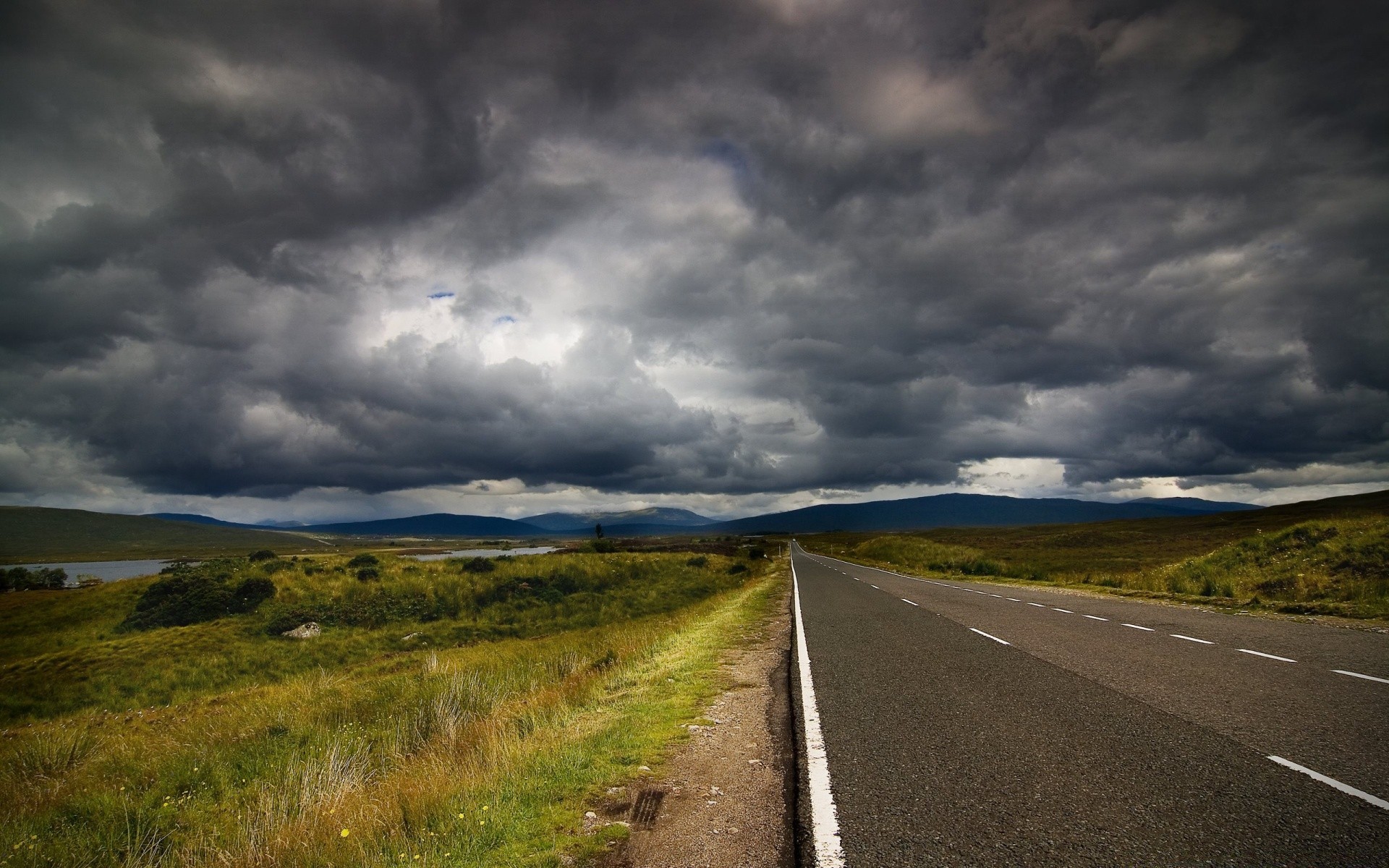 landscapes road landscape storm sky travel guidance rain outdoors sunset nature countryside