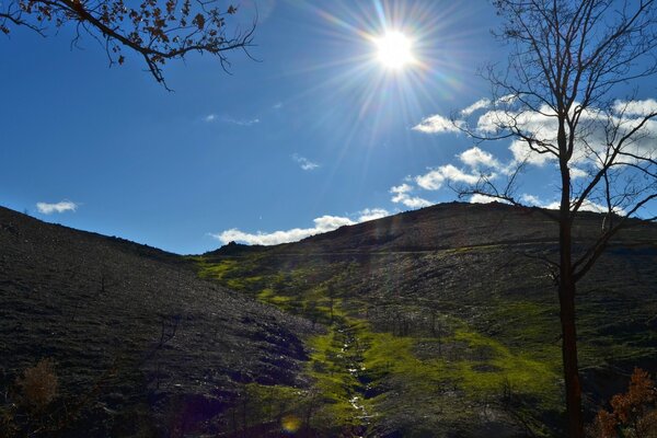 Manhã Paisagem Estradas Montanhas