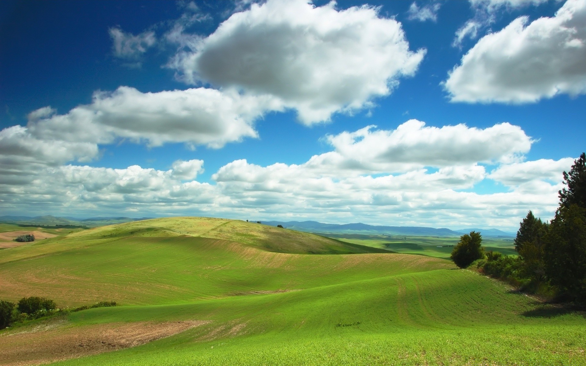 landscapes landscape grass nature countryside sky outdoors rural summer agriculture hill tree pasture hayfield grassland golf field cloud fair weather cropland