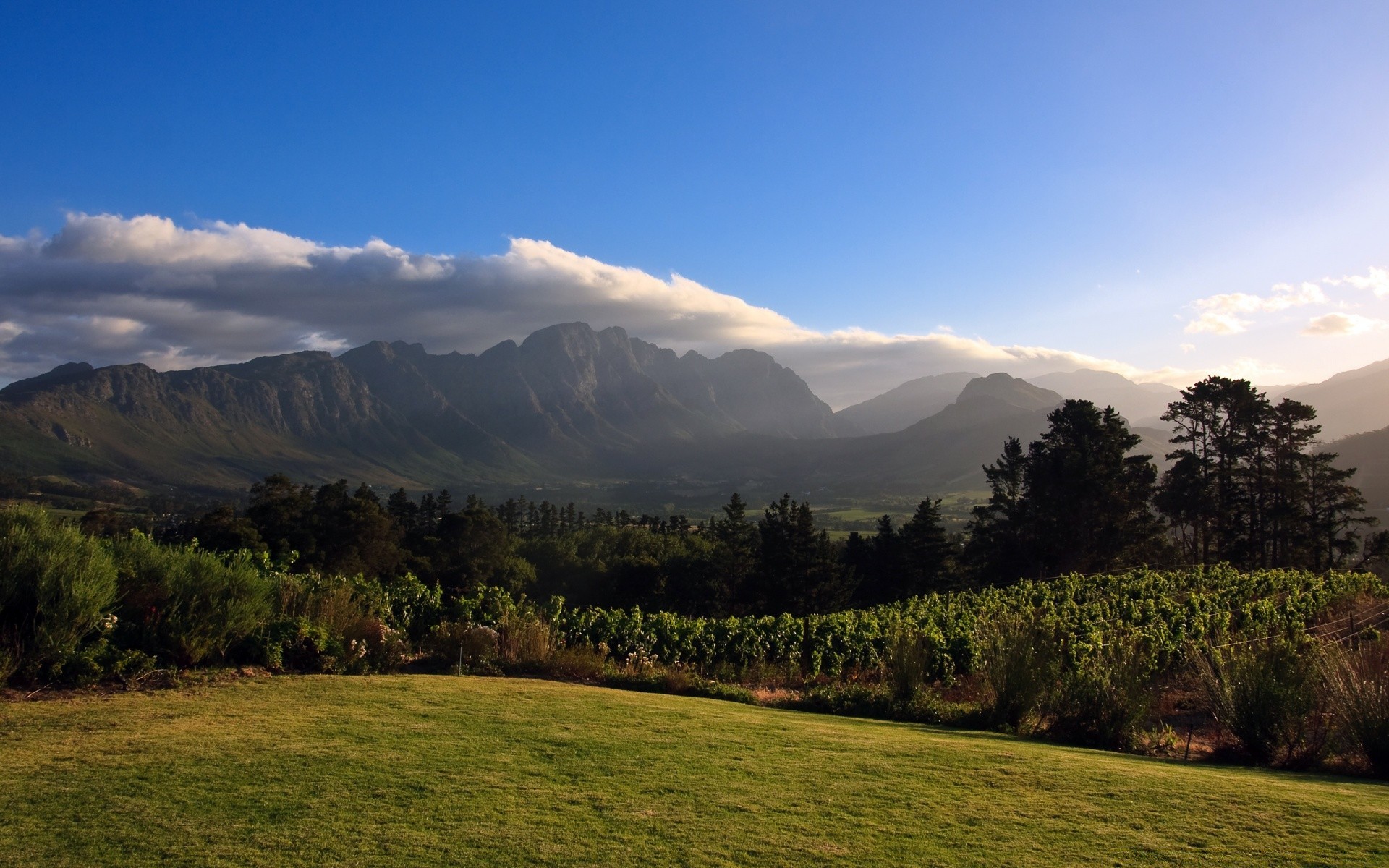 landscapes landscape mountain nature travel outdoors sky tree wood hill grass valley scenic