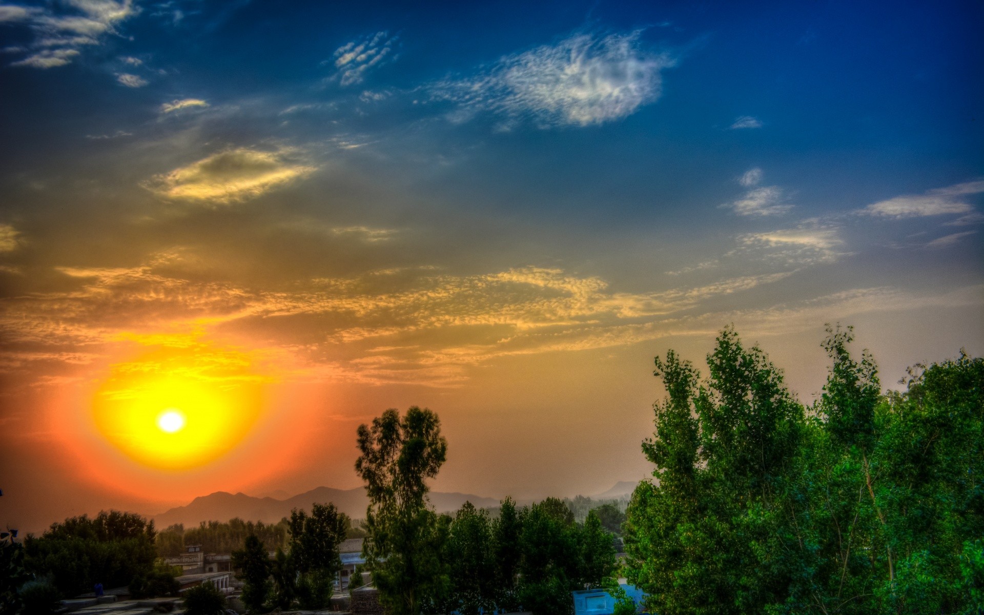 paesaggio tramonto sole cielo alba natura all aperto sera estate bel tempo paesaggio crepuscolo viaggi albero