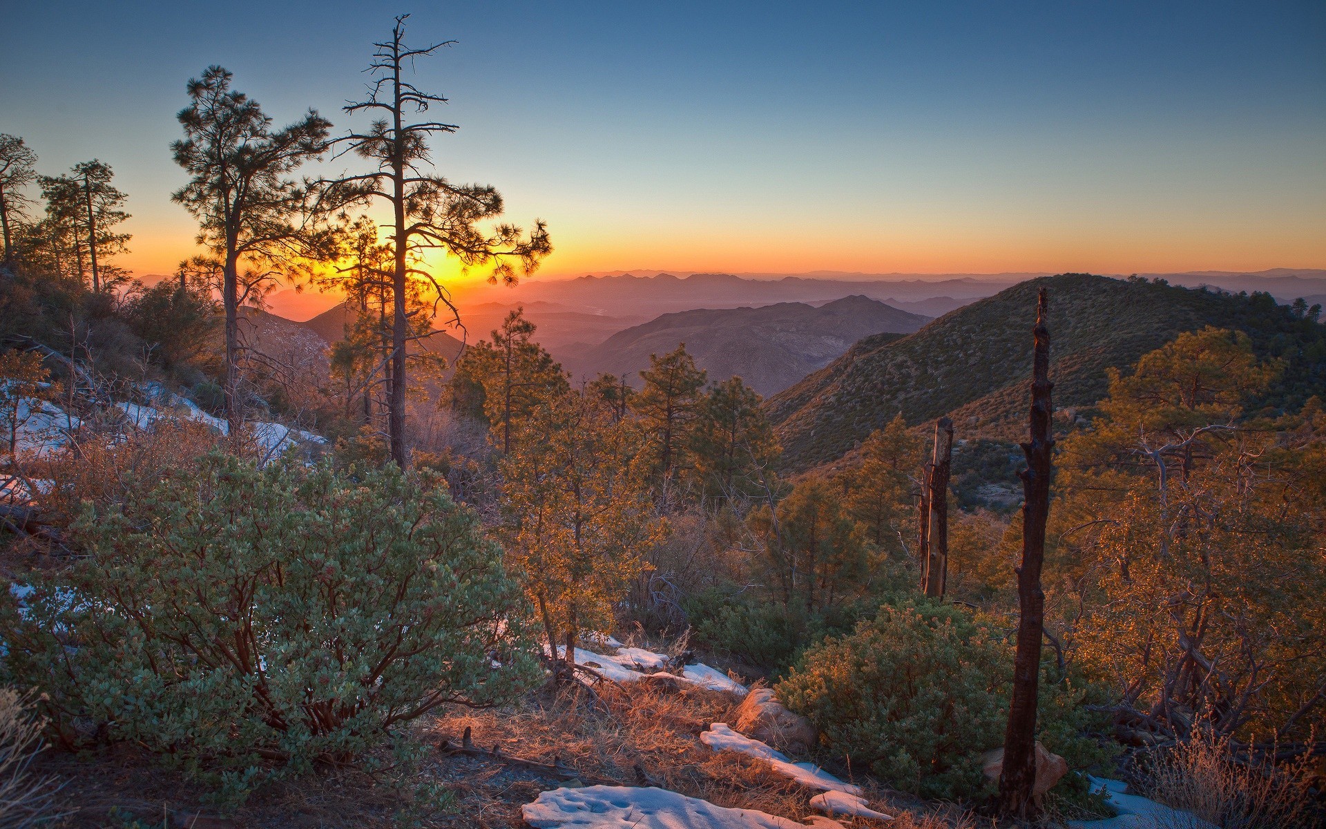 landscapes landscape mountain tree nature travel sky rock scenic sunset outdoors park wood fall valley dawn canyon light water environment