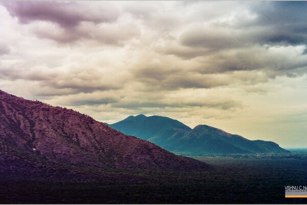 Sky and mountains landscapes of nature