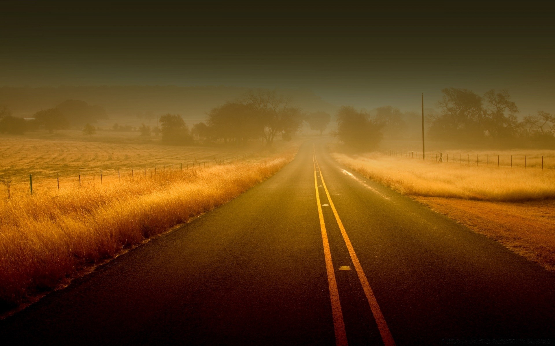 landschaft straße landschaft sonnenuntergang dämmerung himmel sonne natur licht nebel autobahn abend landschaft ländlichen feld reisen im freien straße