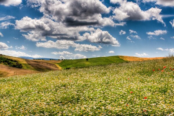 Paesaggio desertico con nuvole insolite