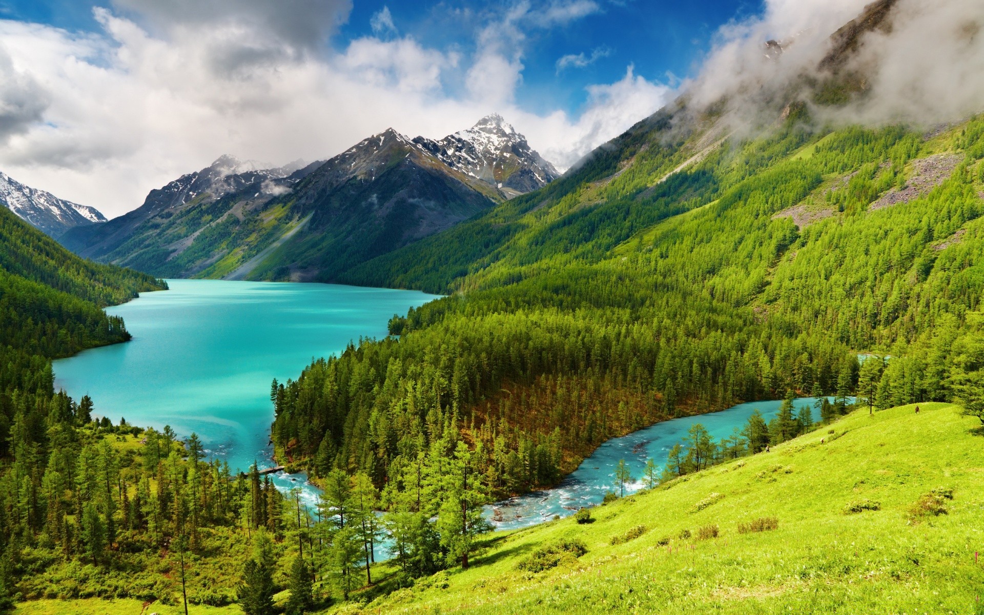 mountains mountain nature travel water landscape outdoors lake wood valley scenic sky summer grass snow