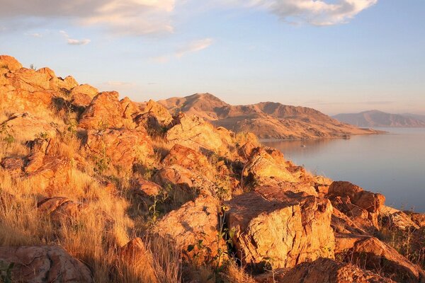 Beautiful mountains, and near the sea