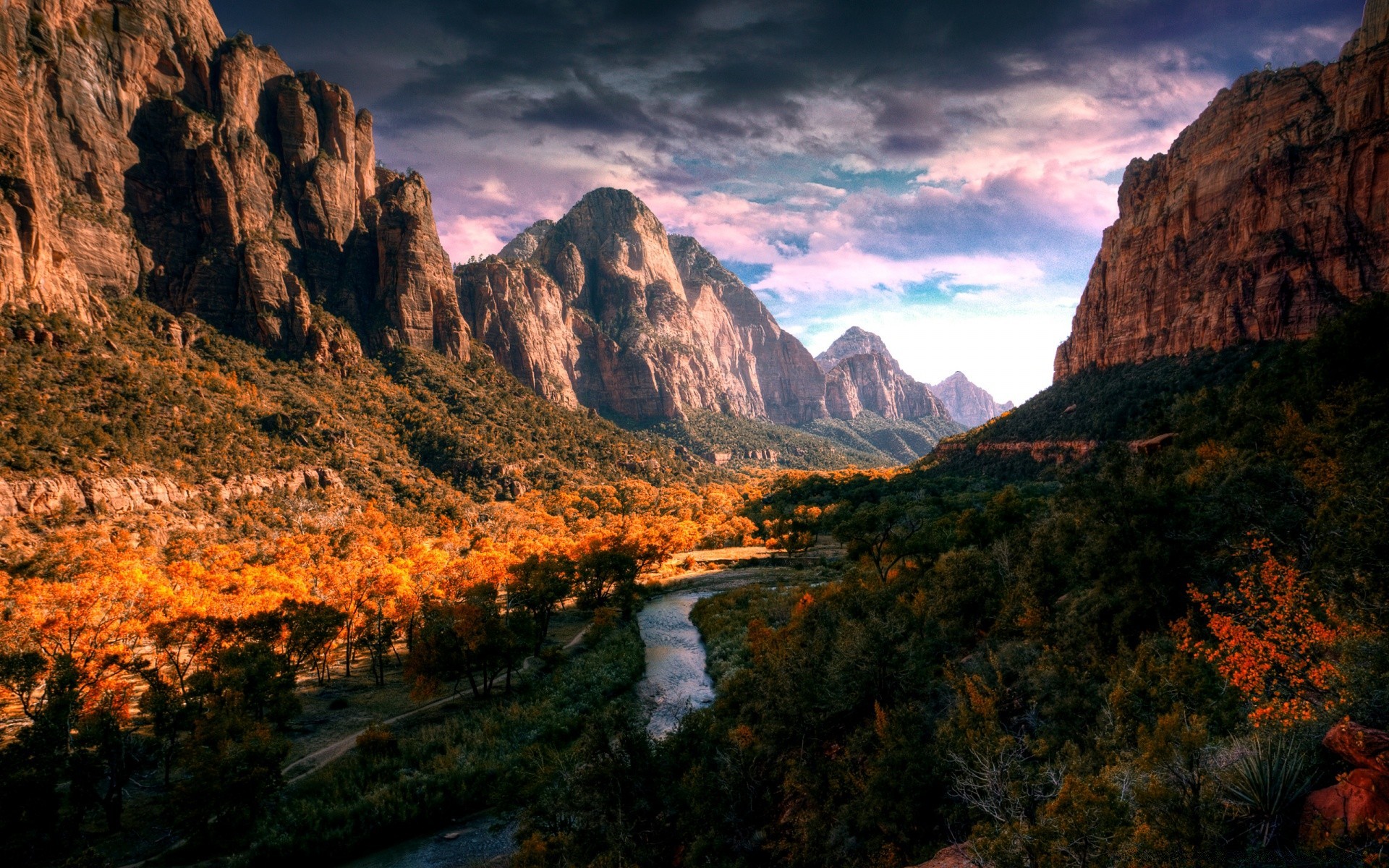 mountains landscape mountain travel valley outdoors scenic canyon rock nature sky water river sunset