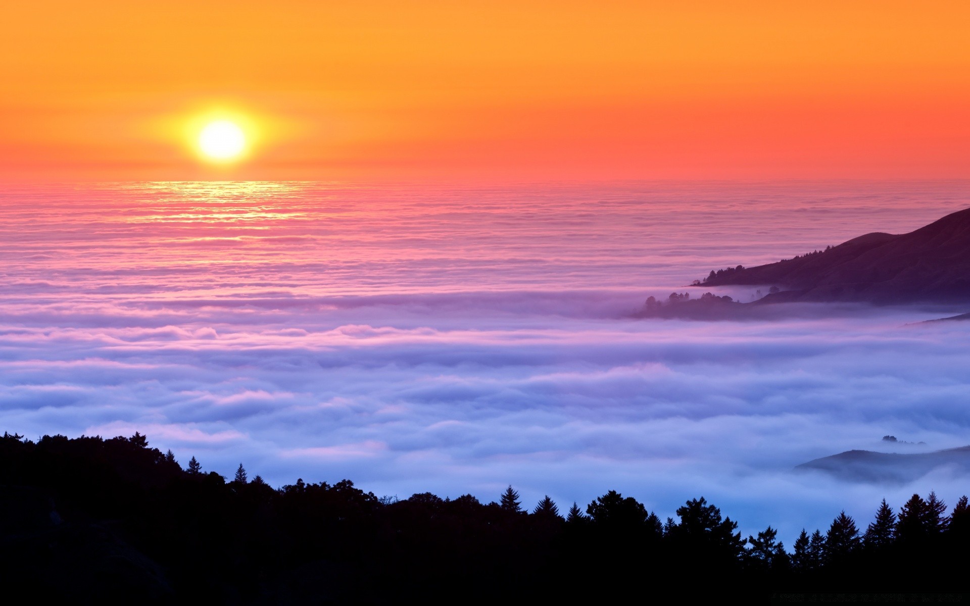 mountains sunset dawn dusk evening sun water sky fair weather outdoors nature landscape