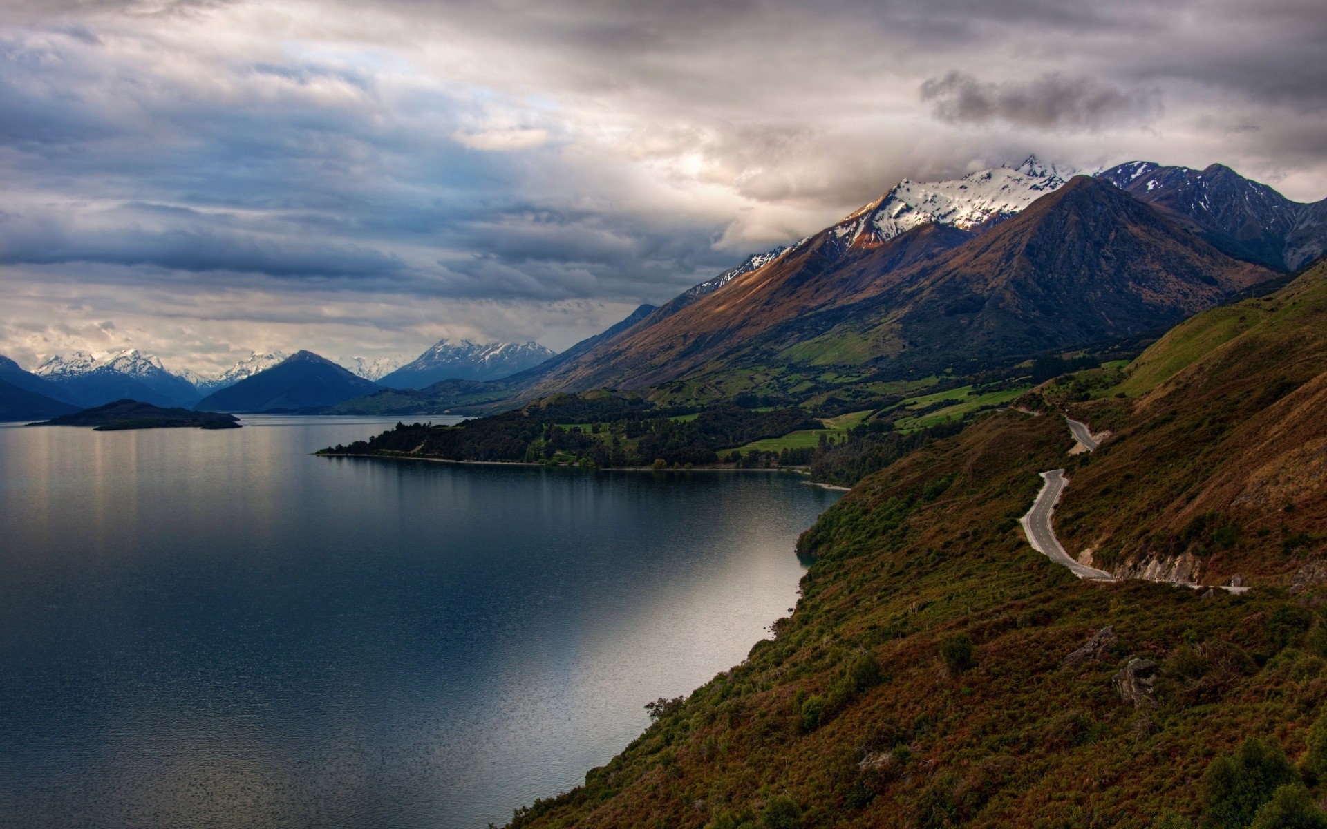 berge berge see wasser landschaft reisen im freien schnee tal fjord himmel natur landschaftlich fluss vulkan reflexion