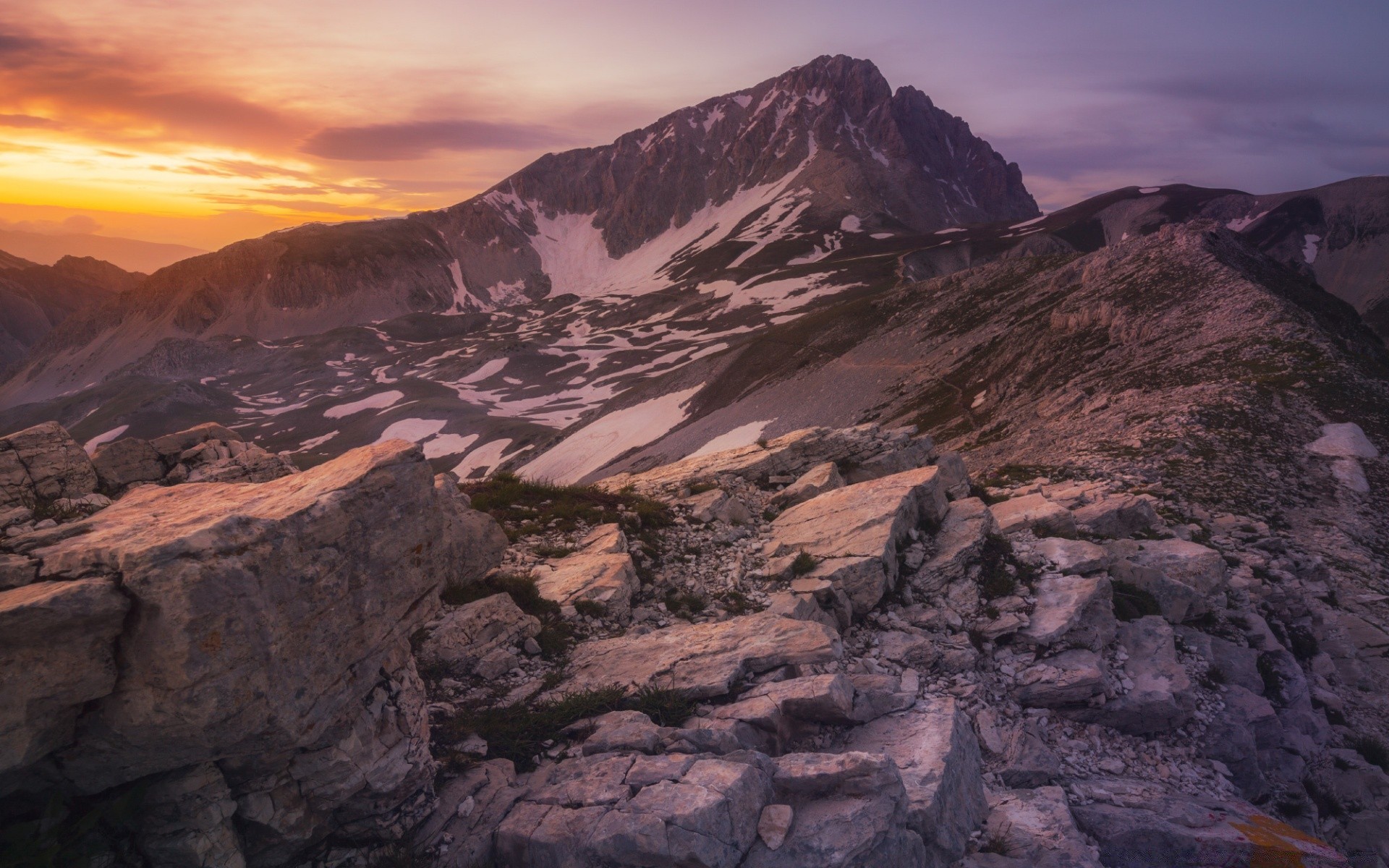 mountains mountain landscape travel outdoors sky sunset scenic nature snow valley