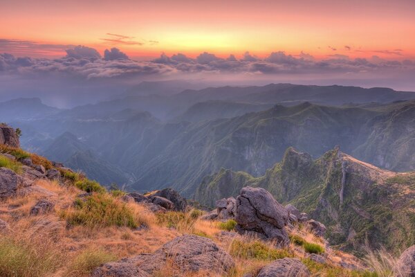 Paisaje encantador cordillera