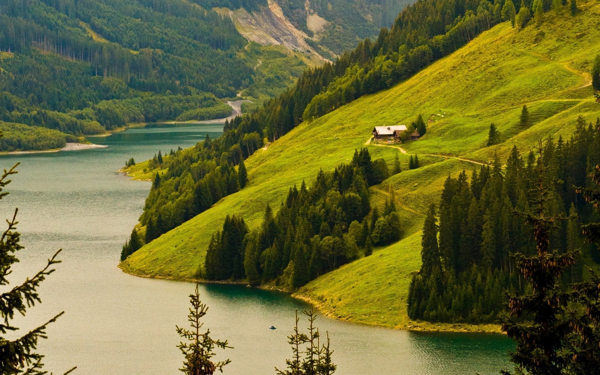 mountains water outdoors travel mountain landscape nature lake wood scenic valley tree river daylight sky