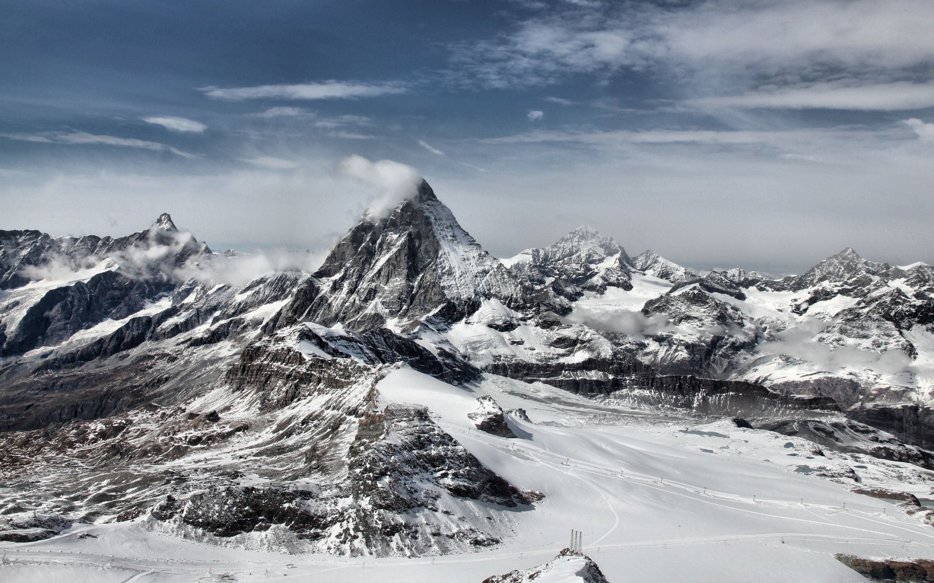 montagnes neige montagnes glace hiver glacier paysage voyage froid nature pic de montagne ciel haute à l extérieur scénique