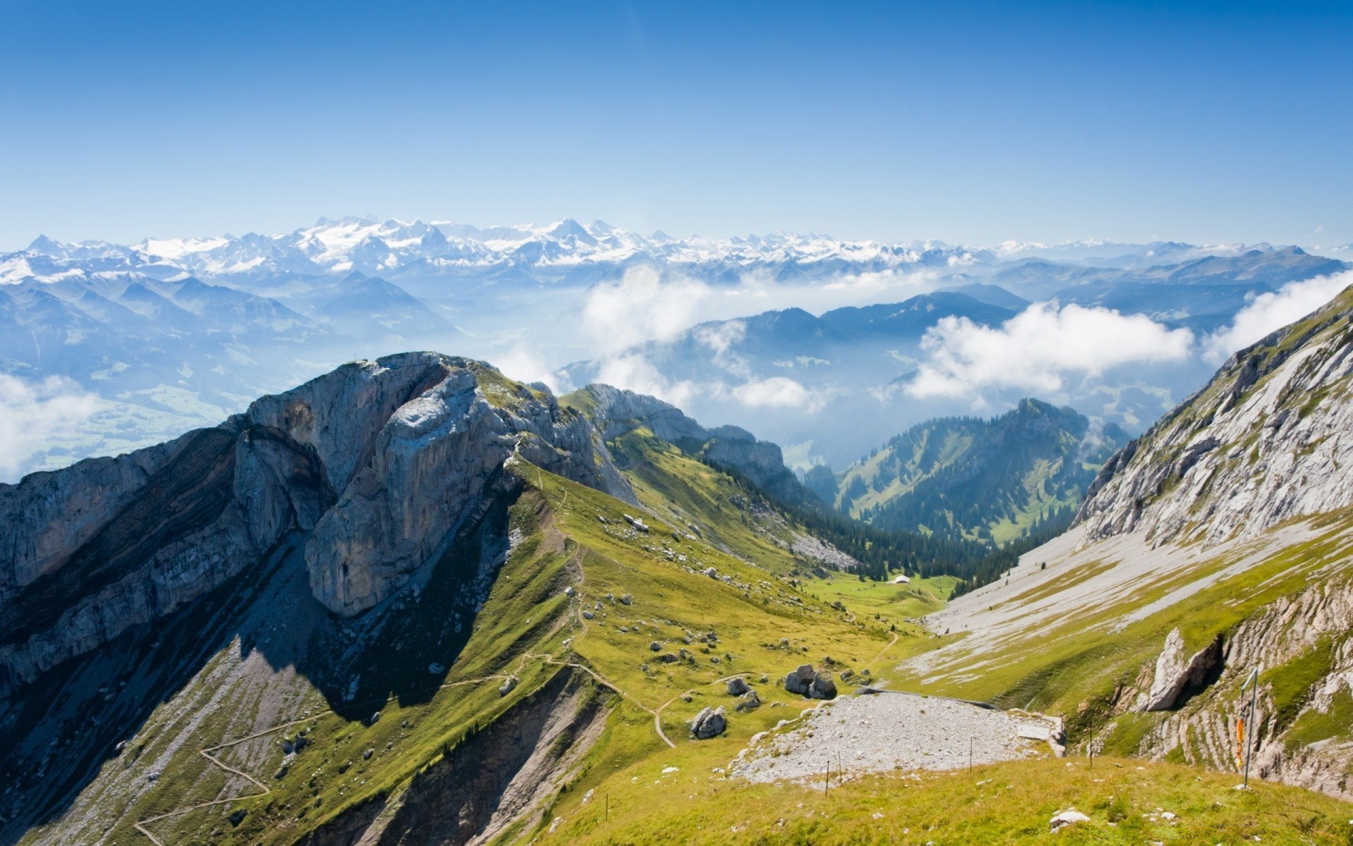 mountains mountain travel landscape snow mountain peak sky nature scenic outdoors high hike valley rock alpine adventure summer daylight