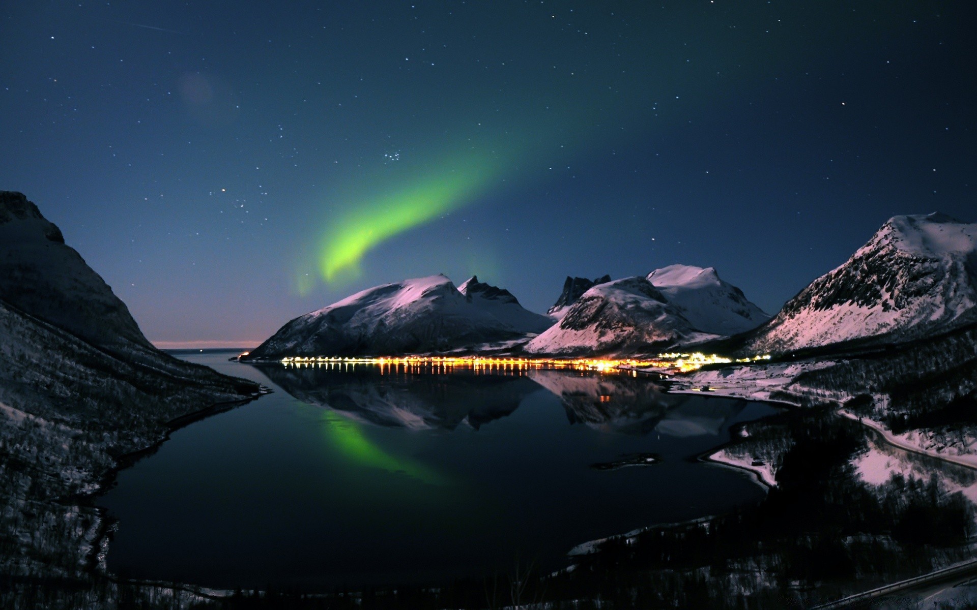 mountains moon sky snow mountain travel landscape evening outdoors astronomy dawn exploration sunset light nature water lake dusk reflection