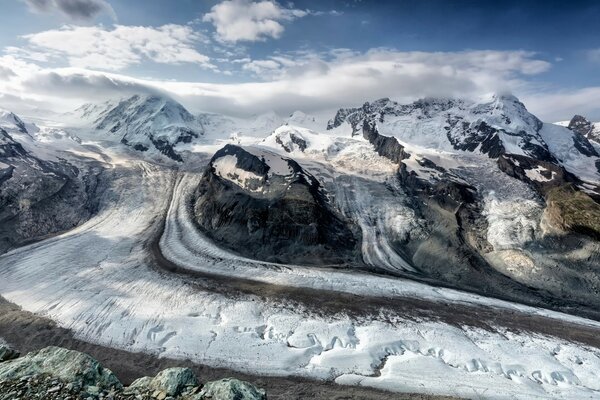 Mountain snow cold frosts