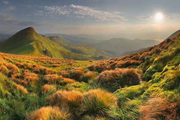 Berglandschaft unberührt vom Menschen