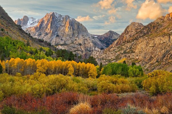 A picturesque valley among the mountains