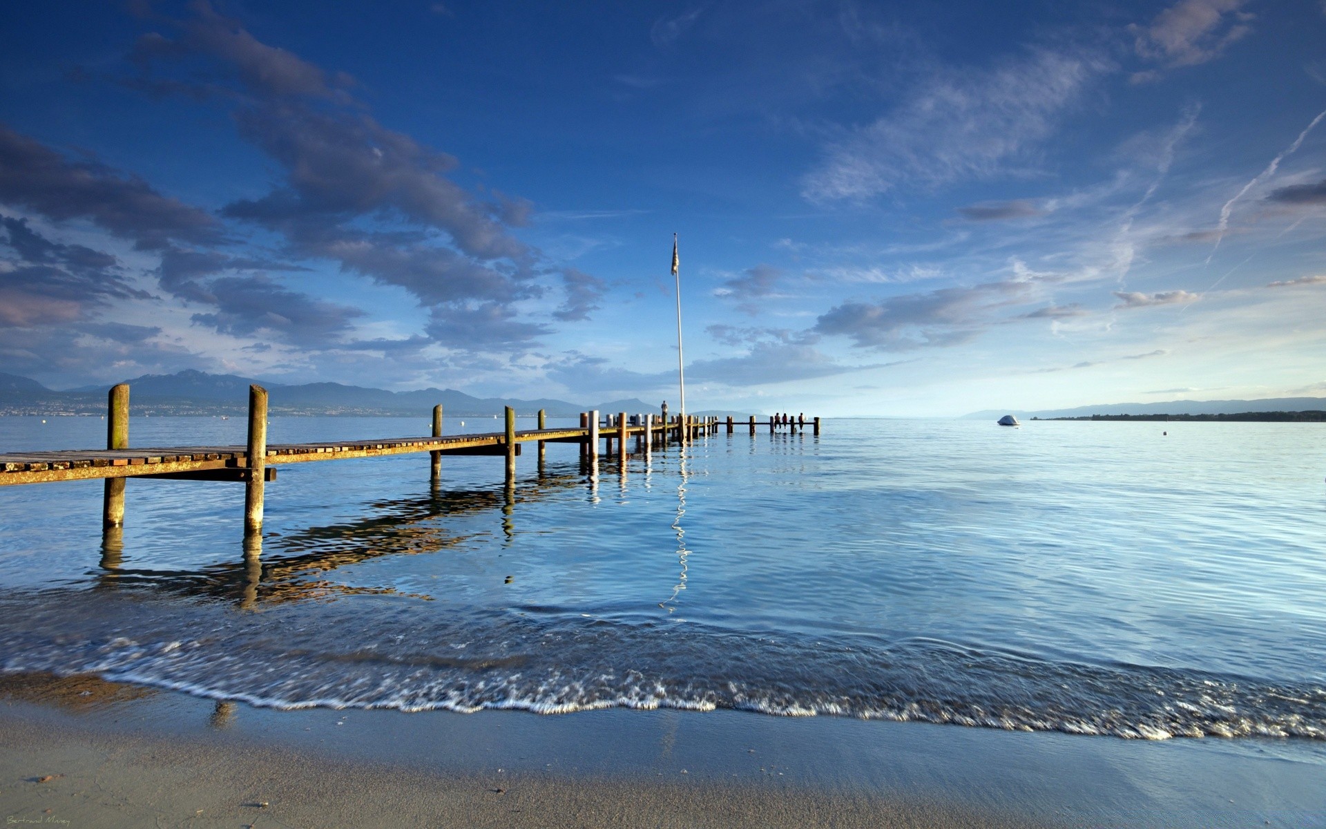 see wasser strand meer sonnenuntergang ozean dämmerung meer himmel sonne landschaft landschaft reflexion sand reisen pier sommer