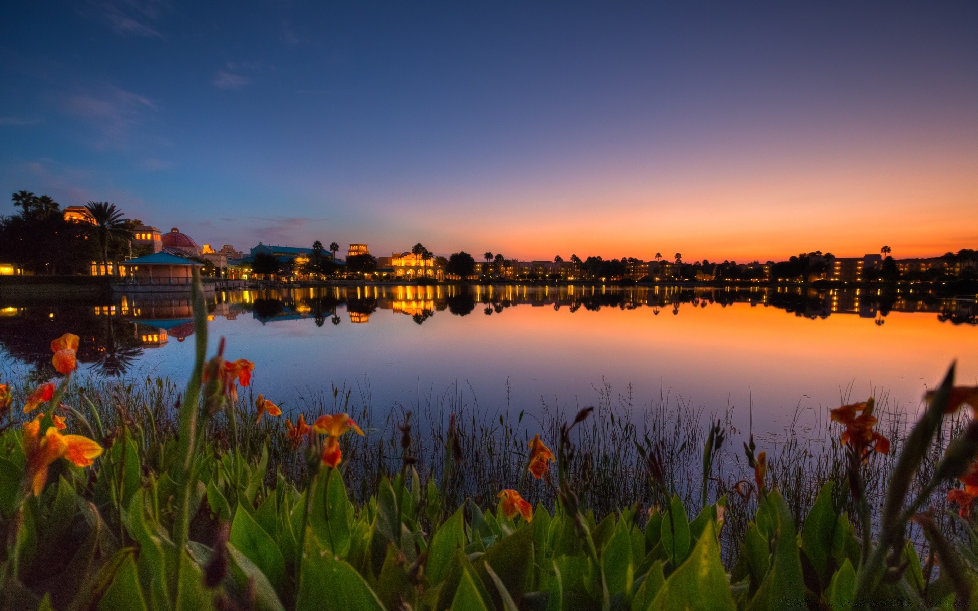 lake water sunset sky river reflection travel dawn city outdoors dusk evening landscape nature