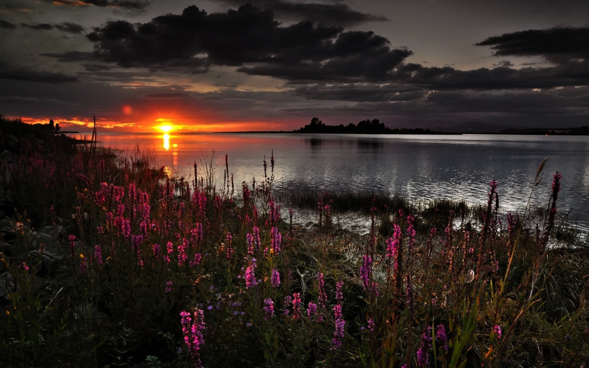 lac coucher de soleil aube eau paysage crépuscule soir réflexion nature soleil à l extérieur ciel été rivière